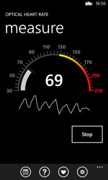Optical Heart Rate Screenshot Image