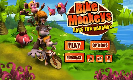 Bike Monkeys: Race for Bananas Screenshot Image