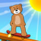 Skater Bear Icon Image