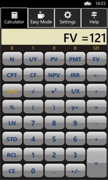 Financial Calculator Screenshot Image