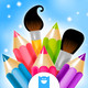 Doodle Coloring Book Icon Image