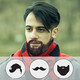Man Hair Mustache Style Icon Image