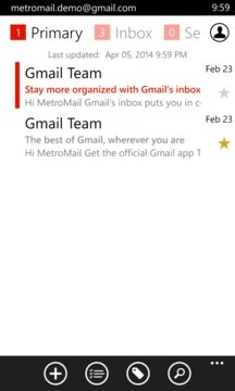MetroMail Screenshot Image