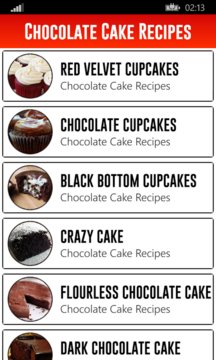 Chocolate Cake Recipes Screenshot Image