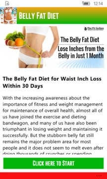 Belly Fat Diet Screenshot Image