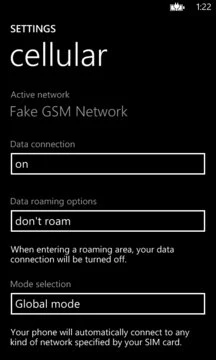 Mobile Network Screenshot Image