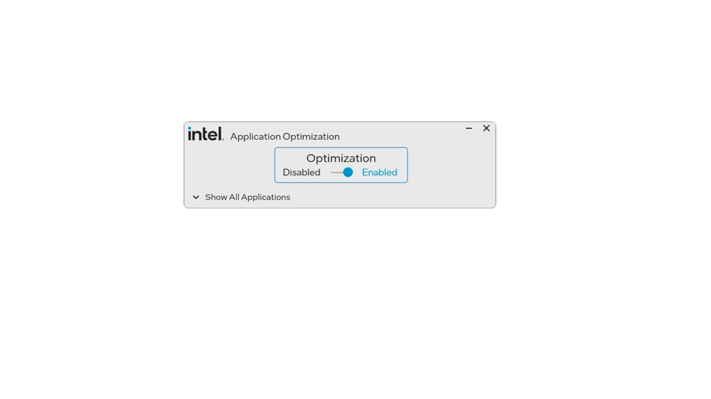 Intel® Application Optimization Screenshot Image #1