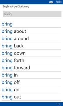 EnglishUrdu Dictionary Screenshot Image