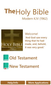Modern KJV Bible Screenshot Image
