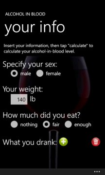 Alcohol in Blood Screenshot Image
