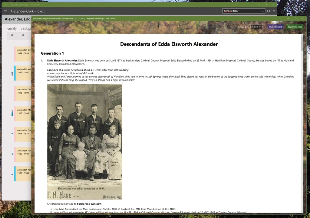 BegatAll Genealogy Screenshot Image #5
