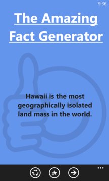Amazing Fact Generator Screenshot Image