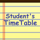 Student's TimeTable