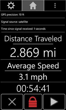 GPS Odometer Screenshot Image