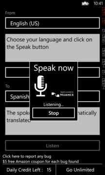 Voice Translator Pro App Screenshot 1