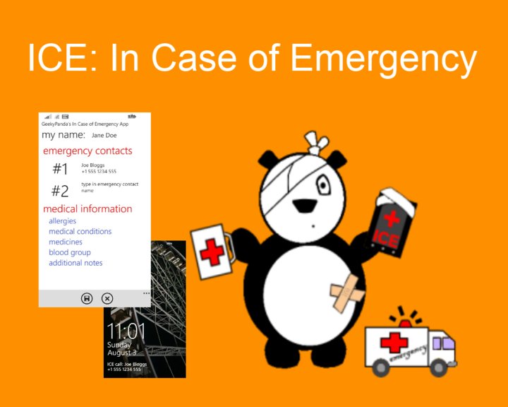 ICE: In Case of Emergency