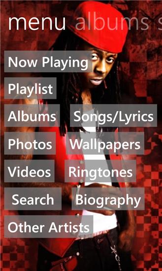 Lil Wayne Musics Screenshot Image