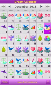 Dream Calendar Screenshot Image