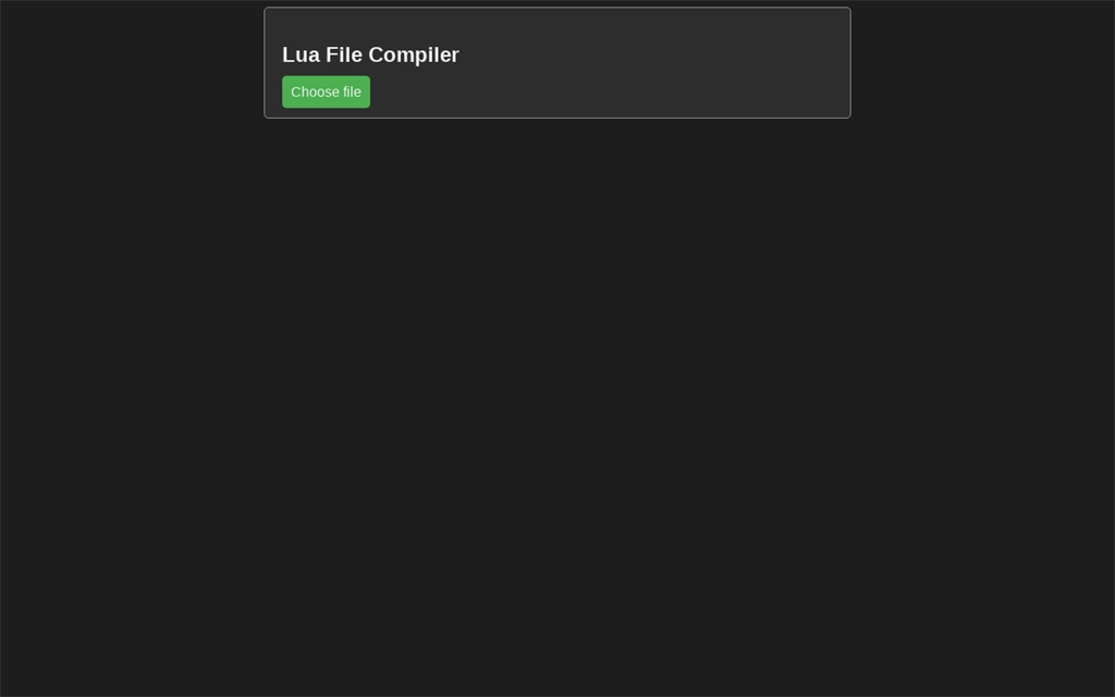 Lua File Compiler Screenshot Image #1