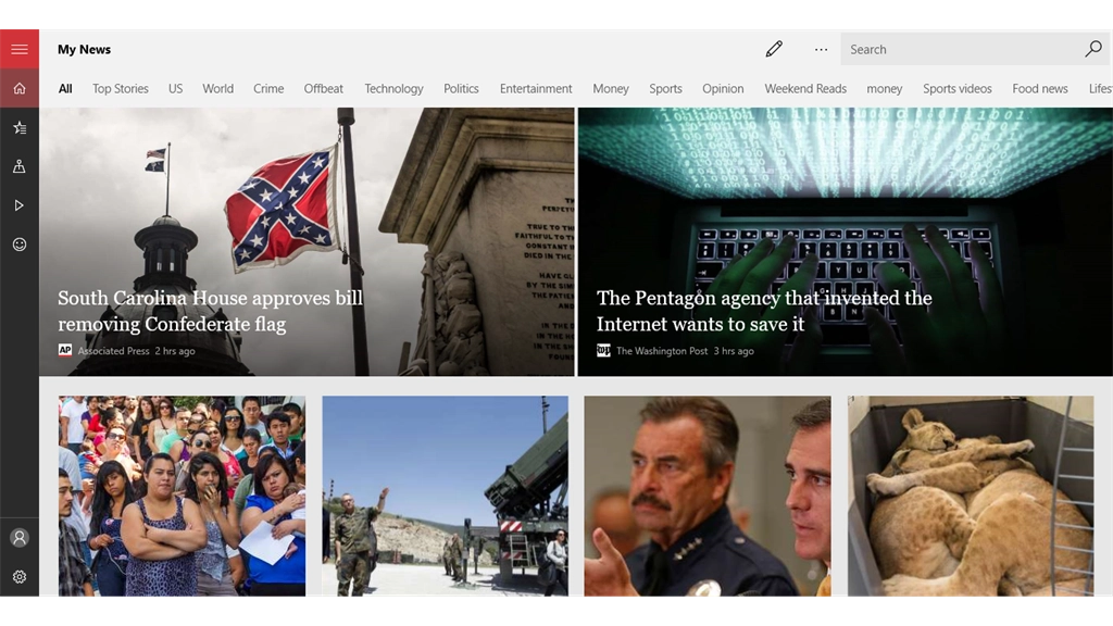 Microsoft News Screenshot Image