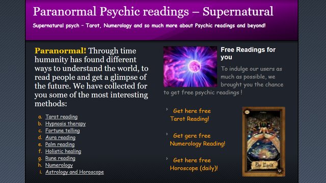Psychic Reader Paranormal Screenshot Image