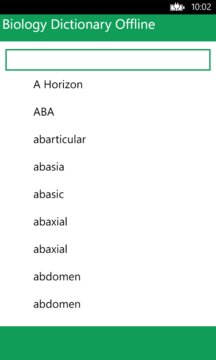 Biology Dictionary Offline Screenshot Image