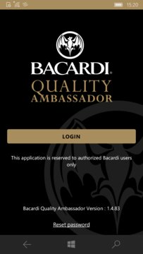 Bacardi Quality Ambassador Screenshot Image