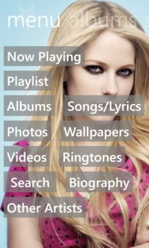 Avril Lavigne Music Screenshot Image