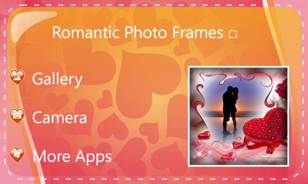 Romantic Photo Frames Screenshot Image
