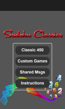 Sudoku Classics Screenshot Image