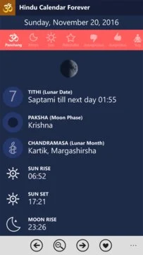 Hindu Calendar Forever Screenshot Image