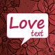 Love Text Icon Image