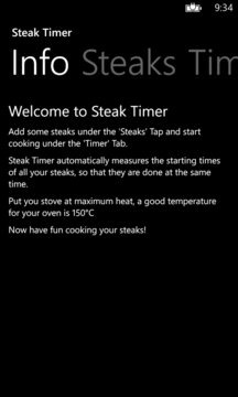 Steak Timer Screenshot Image