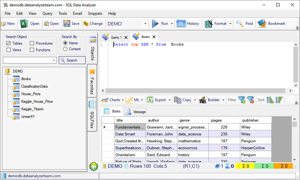 SQLDataAnalyzer Screenshot Image #4