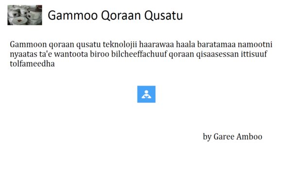 Gammoo Qoraan Qusatu Screenshot Image