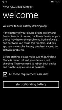 Stop Draining Battery Screenshot Image