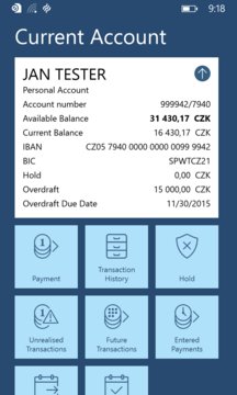 WSPK Smartbanking Screenshot Image