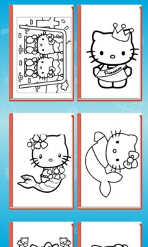 Lily Kitty Coloring Game Funny App Screenshot 2