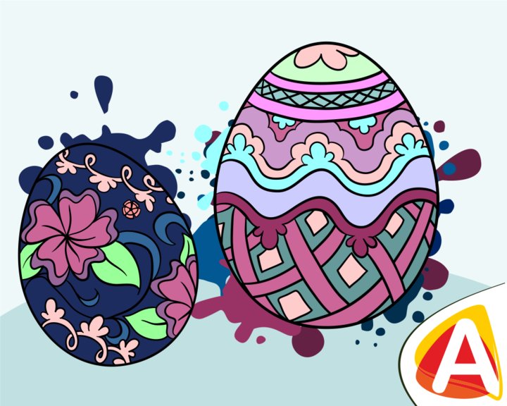 Easter Eggs Paint Image