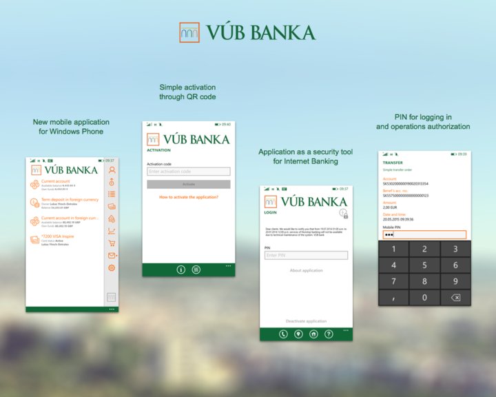 VÚB Mobile Banking Image