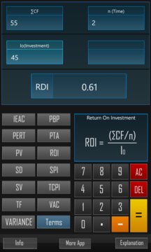 PMP Calculator Screenshot Image