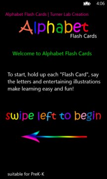 Alphabet Flash Cards Screenshot Image