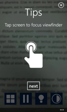 Microsoft Pocket Magnifier Screenshot Image