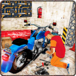 Bike Mechanic Moto Workshop 3D Image