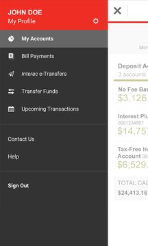 PC Financial Mobile Banking Screenshot Image