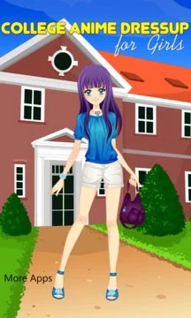 College Anime Dressup Screenshot Image