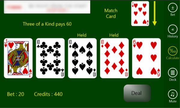 Draw Poker Screenshot Image