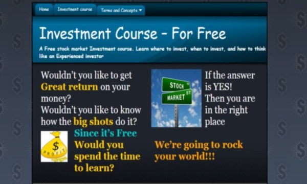 Investment Course ETrade Screenshot Image