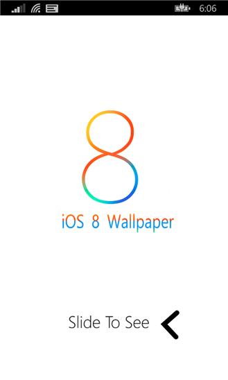 iOS 8 Wallpaper Screenshot Image