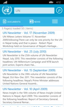 UN in Nepal App Screenshot 2